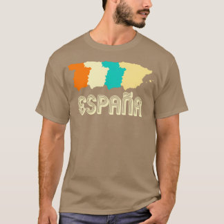 Retro Spain Map T-Shirt
