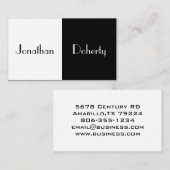 Retro Spalte Schwarzweiss Visitenkarte (Vorne/Hinten)