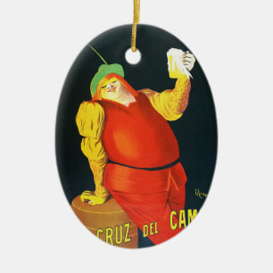 Retro spanische Bierwerbung Home Bar Wanddekoratio Keramik Ornament
