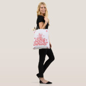Retro-Sparkle-Typografie-Tasche Tasche (Am Model)