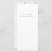 Retro Sparkling Christmas Trees Illustration Card (Rückseite)