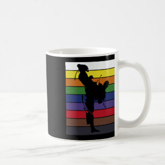 Retro Sparring Athlete Martial Arts Black Belt Kar Kaffeetasse