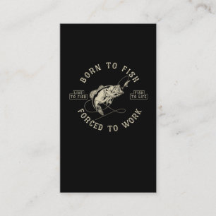 Retro-Spaß für Fischereiarbeit Sarcastic Fisherm Visitenkarte