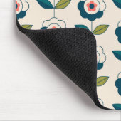 Retro-Spaß-Garten-Blumenmuster Mousepad (Ecke)