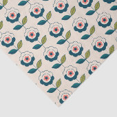 Retro-Spaß-Garten-Blumenmuster Seidenpapier (Ausschnitt)