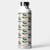 Retro-Spaß-Garten-Blumenmuster Trinkflasche (links)