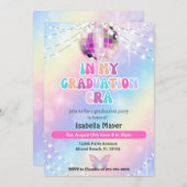 Retro Spaß in ihrem Abschluss der Ära Pastel Einladung (Vorne/Hinten)