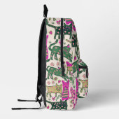 Retro-Spaß-Katze-Design Bedruckter Rucksack (Links)