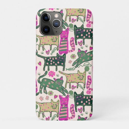 Retro-Spaß-Katze-Design Case-Mate iPhone Hülle (Rückseite)