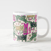 Retro-Spaß-Katze-Design Jumbo-Tasse (Rechts)