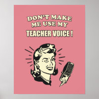 Retro-Spaß - Lassen Sie mich nicht meine Lehrersti