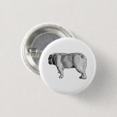 Retro-Spaziergang, lustige Nadel Button (Vorne & Hinten)