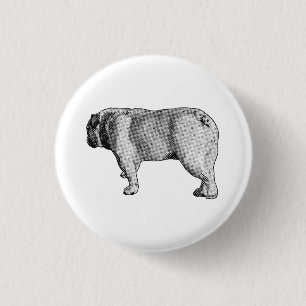 Retro-Spaziergang, lustige Nadel Button