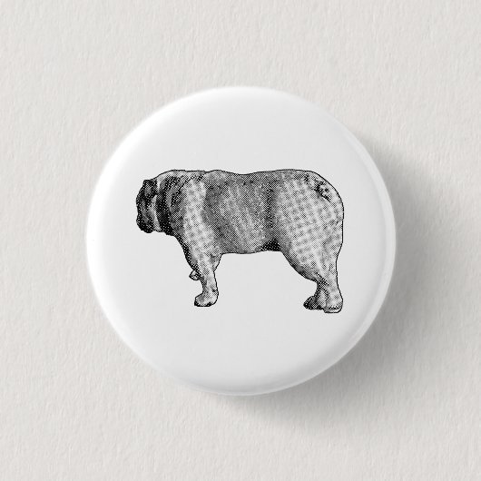 Retro-Spaziergang, lustige Nadel Button (Vorderseite)