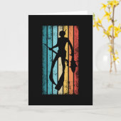 Retro Spearfish Geschenk für Spear Fisver Vater Karte (Gelbe Blume)