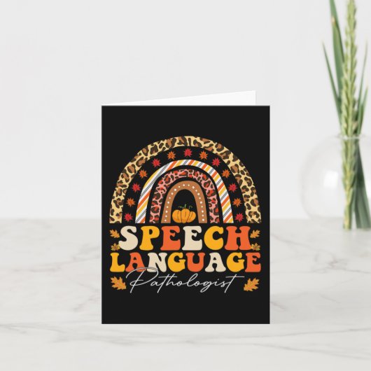 Retro Speech Therapy Speech Language Pathologe F Karte (Vorderseite)