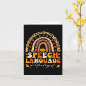 Retro Speech Therapy Speech Language Pathologe F Karte (Gelbe Blume)