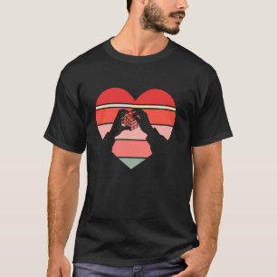 Retro-Speed-Cubing-Herzpuzzle-Würfel-Valentinstag- T-Shirt