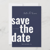 Retro Speichern Sie die Daten Save the Date (Vorderseite)