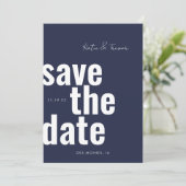 Retro Speichern Sie die Daten Save the Date (Stehend Vorderseite)