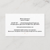 Retro-Spektakel Stilvolle Nachhaltige Brillen Visitenkarte (Rückseite)