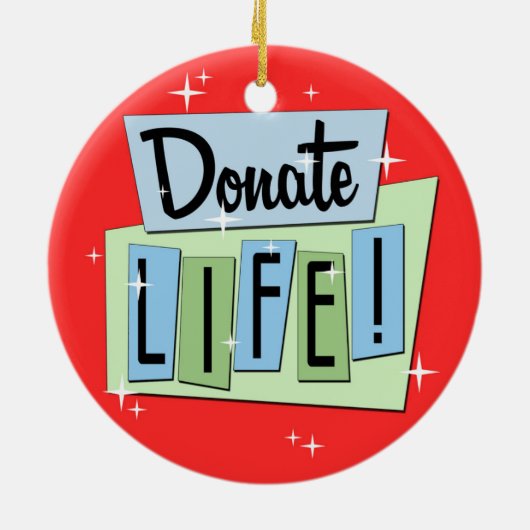 Retro spenden Leben Keramikornament (Hinten)