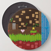 Retro-Spiel Button (Vorne & Hinten)