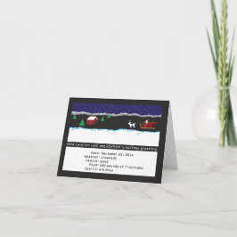 Retro Spiel-Feiertags-8-Bitkarte Feiertagskarte