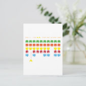 Retro-Spiel Postkarte (Stehend Vorderseite)