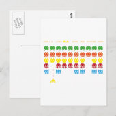 Retro-Spiel Postkarte (Vorne/Hinten)