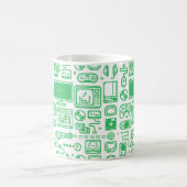 Retro Spiel-Tasse: Wählen Sie Ihr Waffen-Grün Kaffeetasse (Mittel)
