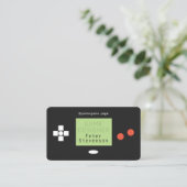 Retro Spielart-Imitatspiel-Auflageblick Visitenkarte (Stehend Vorderseite)