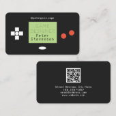 Retro Spielart-Imitatspiel-Auflageblick Visitenkarte (Vorne/Hinten)