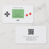 Retro Spielart-Imitatspielauflage-Blickweiß Visitenkarte (Vorne/Hinten)