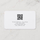 Retro Spielart-Imitatspielauflage-Blickweiß Visitenkarte (Rückseite)