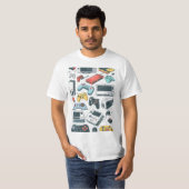 Retro-Spiele T-Shirt (Vorne ganz)