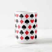 Retro-Spielkartensymbole-Muster Kaffeetasse (Mittel)