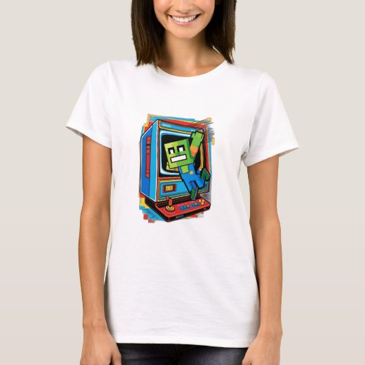 Retro-Spielkonsole T-Shirt (Vorderseite)