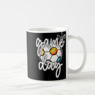 Retro-Spieltag Fußball Coquette-Schleife Frauen Mä Kaffeetasse