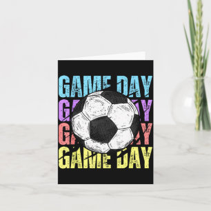 Retro-Spieltag Fußballfans Vintage-Mutter Mutterta Karte