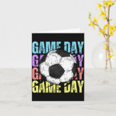 Retro-Spieltag Fußballfans Vintage-Mutter Mutterta Karte (Gelbe Blume)