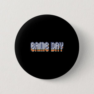 Retro Spieltag Retro-Fußball Volleyball Fußball  Button