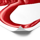 Retro-Spielzeug-Affe Poster (Ecke)