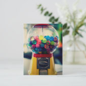 Retro-Spielzeug aus Süßigkeiten Postkarte (Stehend Vorderseite)