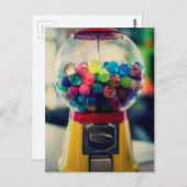 Retro-Spielzeug aus Süßigkeiten Postkarte (Vorne/Hinten)