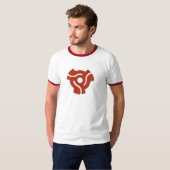 Retro Spindel-T - Shirt des Rot-45 (Vorne ganz)