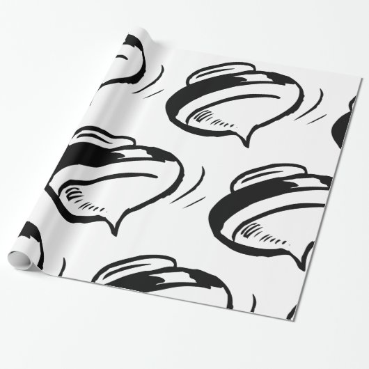 Retro Spinning Top Geschenkpapier (Ungerollt)