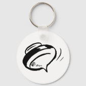 Retro Spinning Top Schlüsselanhänger (Vorderseite)