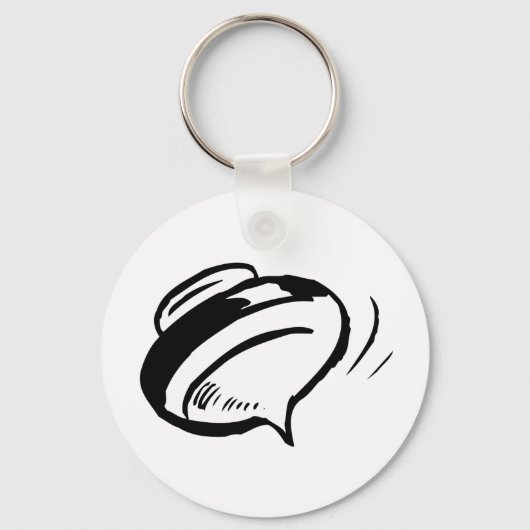 Retro Spinning Top Schlüsselanhänger (Vorderseite)