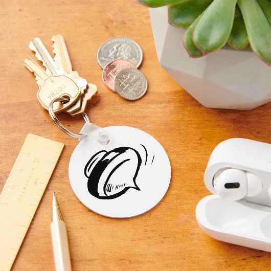 Retro Spinning Top Schlüsselanhänger